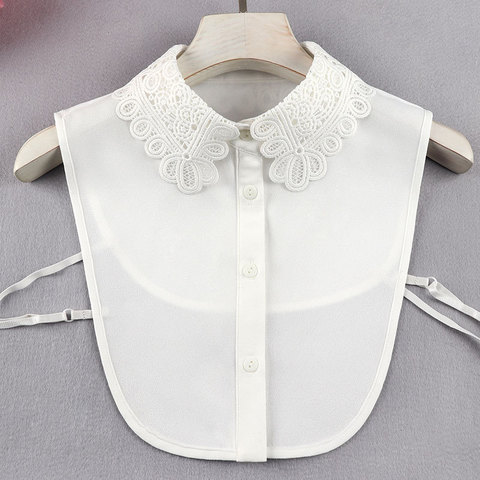 Linbaiway 18 estilos de gasa falso Collar para las mujeres de la blusa camisa con Collar falso señoras solapa Collar mujer Decoración ► Foto 1/6