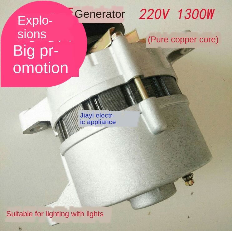 220v 1300W de alta potencia pequeños generadores imán permanente sin escobillas voltaje constante núcleo de cobre genuino hogar ► Foto 1/4