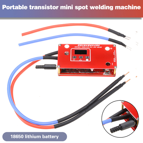 Mini soldador por puntos portátil, bricolaje, con pantalla LCD para batería 18650, varias fuentes de alimentación de soldadura, soldador por puntos, pluma de soldador ► Foto 1/6