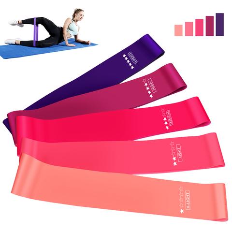 Bandas de resistencia para entrenamiento Crossfit, gomas elásticas para Fitness, entrenamiento, Mini bandas para gimnasio en casa, equipo de fuerza para Yoga en casa ► Foto 1/6