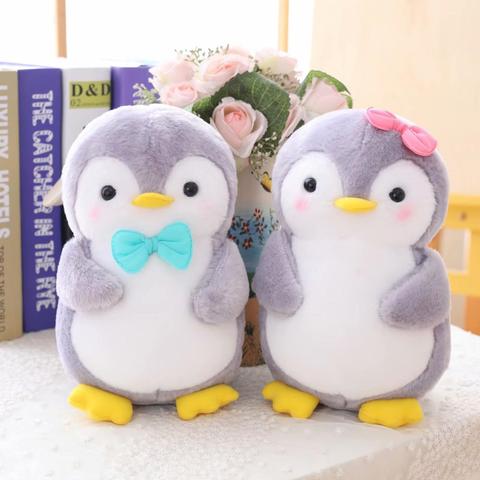 Pingüino de peluche adorable para niños, animales peludos de 25/45cm, comida para pareja, pareja, familia, regalo ► Foto 1/6