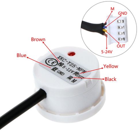 XKC-Y25-NPN de nivel de líquido sin contacto, barra con Sensor tipo Interruptor del Detector de agua DC ► Foto 1/5