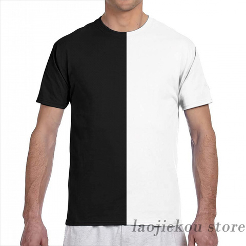 Y Negro camiseta blanca de hombre todas las mujeres de moda de impresión chica t camisa tops tees camisetas de manga corta ► Foto 1/5