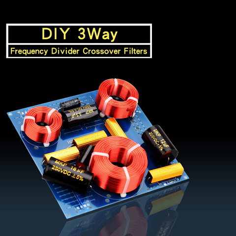 HIFIDIY en directo de bricolaje de alta fidelidad 3Way 3 altavoz unidad (tweeter + mid + bass) altavoces de audio divisor de frecuencia Crossover filtros US385 ► Foto 1/6