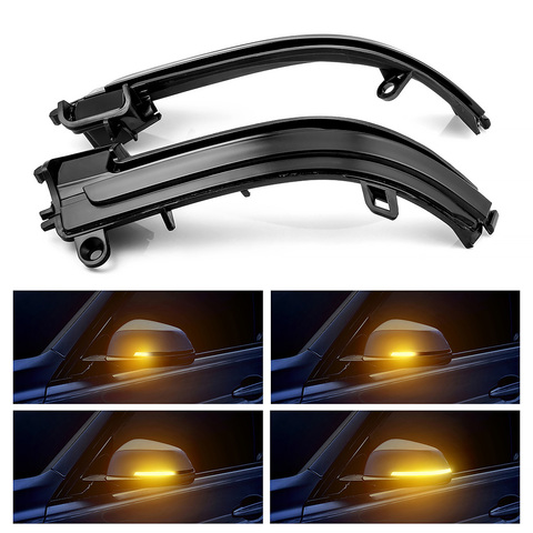 LED ala lateral espejo retrovisor del indicador intermitente repetidor dinámica de luz de señal de giro para BMW F20 F21 F22 F30 E84 1, 2, 3, 4 Series X1 ► Foto 1/6