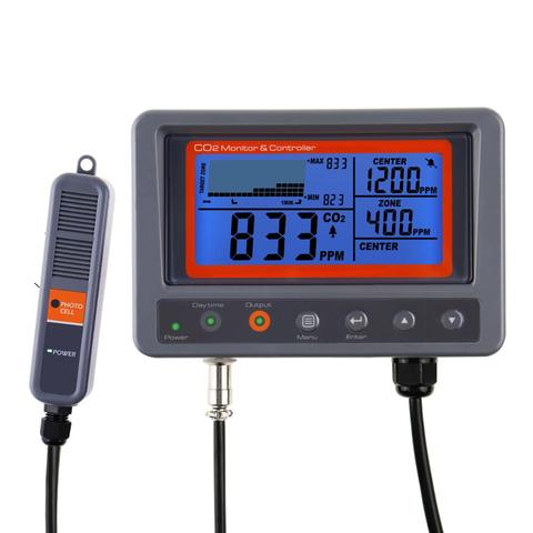 Digital CO2 dióxido de carbono Monitor Cai con controlador de relé de función 45m Cable NDIR de sonda para verde casa Oficina ► Foto 1/6