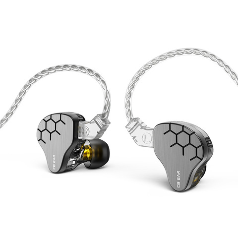 KBEAR Lark-auriculares internos HIFI con Cable 4N, cascos híbridos con controlador de bajos de Metal, cancelación de ruido, KBEAR KS2 KB04 ► Foto 1/6