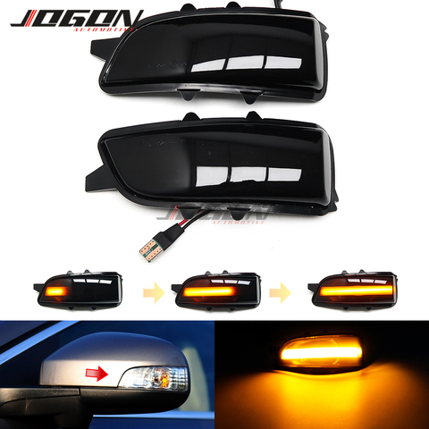 Para Volvo S80 C30 C70 S40 S60 V40 V50 V70 LED dinámica de señal de vuelta de luz lateral luz para espejo retrovisor secuencial intermitente indicador ► Foto 1/6