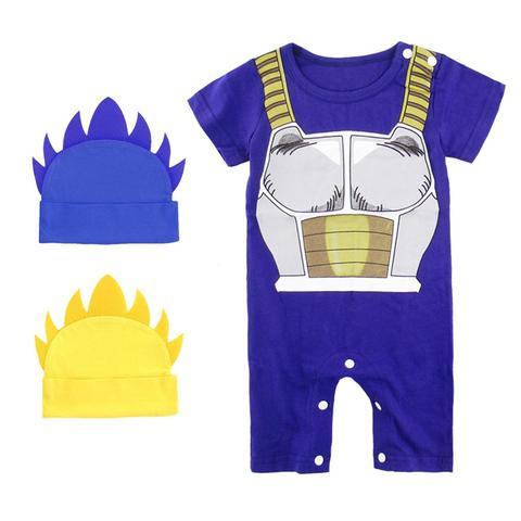 Bebé mameluco de Dragon Ball Z disfraz Bebe de Halloween infantil Vegeta Cosplay mono niño recién nacido Goku Super Saiyan Mujer ► Foto 1/6