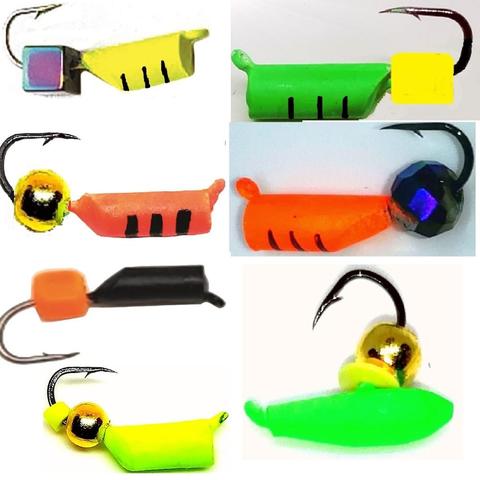 Gancho de plantilla de tungsteno para señuelo de pesca, accesorios mormyshka para invierno, 