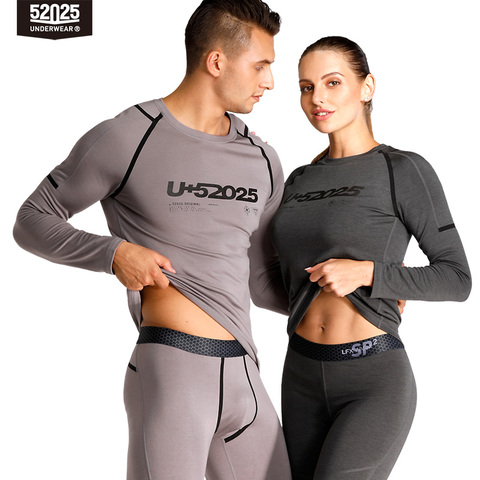 Ropa interior térmica para hombre y mujer, Calzoncillos largos de lana cálida de fibra de carbono, de alta tecnología, a la moda, para invierno térmico, 52025 ► Foto 1/6