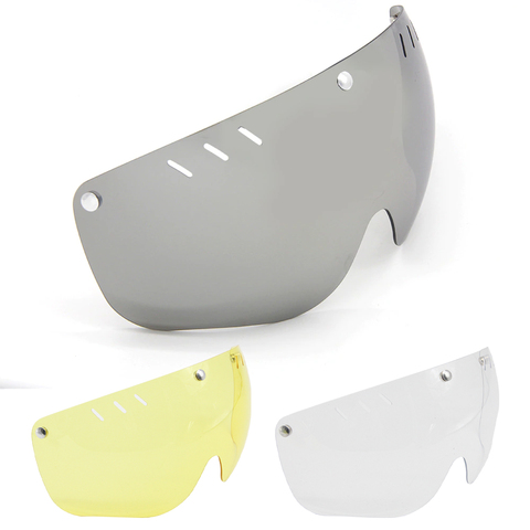 PROMEND-gafas para casco de ciclismo, lentes con visera para tt mtb, casco aerodinámico, transparente, gris, amarillo, colores anti uv ► Foto 1/6
