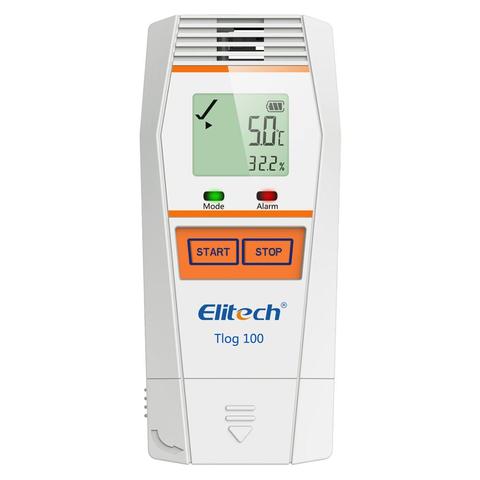 Elitech-registrador de datos de temperatura Tlog 100, Registrador de temperatura reutilizable, informe PDF, puerto USB, 32000 puntos ► Foto 1/6