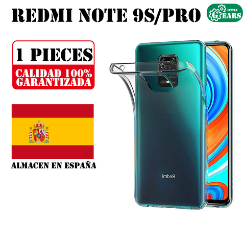 Xiaomi Redmi Note 9s 9 Pro Funda de Silicona Transparente Ultra Delgado Proteccion AntiGolpes y Resistente Suciedad ► Foto 1/2