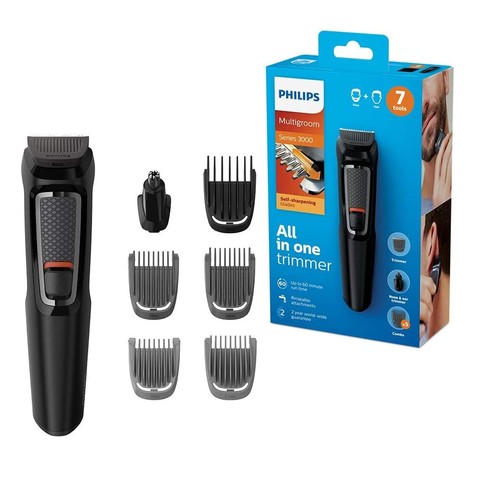 Philips-Afeitadora eléctrica MG3720, 7 en 1, impermeable, lavable, de precisión, para Barba ► Foto 1/6