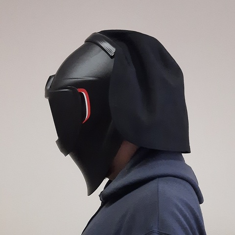 ¡WELDER'S HOOD! Moleskin-Hecho de retardante de llama Excelente protección para la cabeza del soldador Casco de soldador ► Foto 1/5