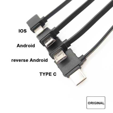 Control remoto Original línea de Cable de datos para el DJI Mavic Pro 2 Mini 2 de aire 2 Cable conecte Android Micro USB tipo-c IOS ► Foto 1/6