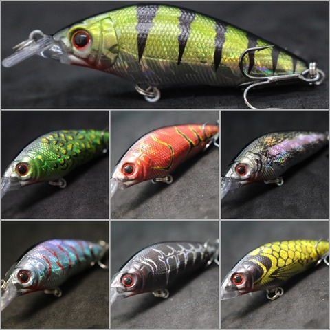 WLure-anzuelo de acción de 8,1 cm y 7,1g de ancho, cebo para insectos de agua dulce, ojos duros 3D, señuelo, pesca Crankbait M583 ► Foto 1/6