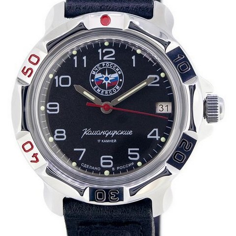 Reloj de pulsera del Comandante oriental para emergencias, pulsera de reloj para emergencias, Rusia, 811951 ► Foto 1/5