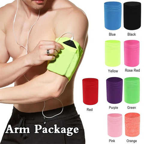 Bandas de brazo multifunción para hombre y mujer, accesorio deportivo de secado rápido para exteriores, bolsa para el brazo, funda para teléfono, llavero, soporte para billetera ► Foto 1/6