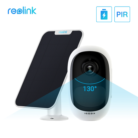 Reolink Argus Pro con panel Solar, cámara IP sin cables, cámara IP inalámbrica para exteriores, resistente a la intemperie, seguridad WiFi, batería recargable de vídeo ► Foto 1/6