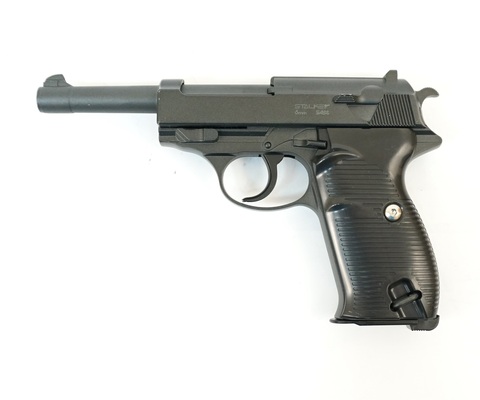 Pistola Stalker SA38 Spring, similar al Walther P38, 6mm, metalizado El cuerpo de 13 bola pnevmat straikboll airsoft ► Foto 1/5
