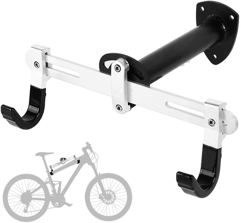 Soporte de pared para bicicleta, estante Horizontal de Metal para bicicleta de montaña o de carretera ► Foto 1/6