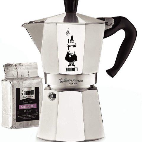 BIALETTI-cafetera expreso italiana Moka, Original, estufa de goteo de cocina, fermentación de Gas, 1-18 tazas ► Foto 1/1