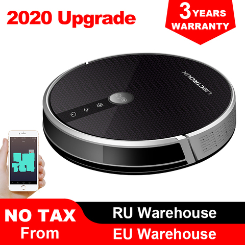 LIECTROUX C30B Robot aspirador, mapeo inteligente, con memoria, aplicación WiFi y control de voz, succión fuerte de 4000 Pa, trapeador húmedo, apto para pelo de mascotas, limpiador de pisos y alfombras, desinfección ► Foto 1/6