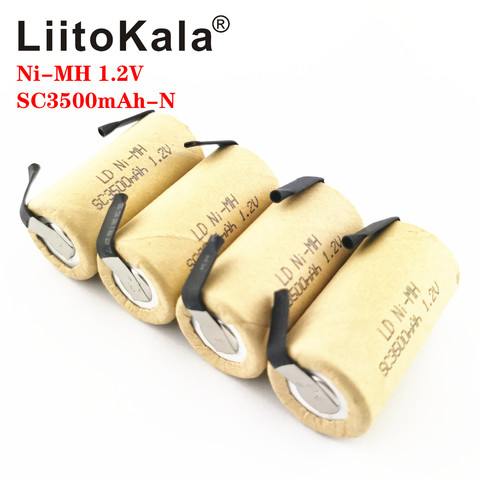 LiitoKala-batería recargable SC de 3500mAH NI-MH 1,2 V, alta descarga, 10C, 15C, para herramientas eléctricas, bricolaje, nicke ► Foto 1/4