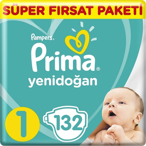 No:1 PAMPERS 2-5 kg de bebé pañales para bebé pañal higiénico formación pañales desechables Swaddlers 132 Uds hipoalergénico pañales ► Foto 1/6