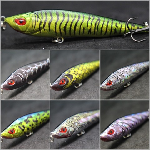 WLure-señuelo duro de pesca, cebo duro de Jigging Minnow de 8cm y 14,5g, fundición larga, recubrimiento epoxi, M708 ► Foto 1/6