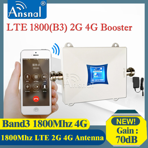 1 Uds 1800Mhz 4G Amplificador de señal móvil DCS LTE GSM 1800 red 4G amplificador de señal móvil repetidor gsm 2g 4g celular amplificador ► Foto 1/4