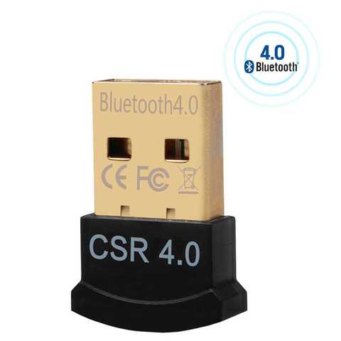 Transmisor Receptor inalámbrico USB Bluetooth 4.0 Negro Nano Antena Adaptador Dongle para Ordenador de Windows 10 8 7 ► Foto 1/4