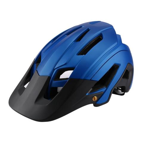 En el molde MTB bicicleta de montaña casco offroad seguridad ciclismo casco con visera para hombres y mujeres rastro xc estoy fuera de la carretera para moto de enduro casco ► Foto 1/6