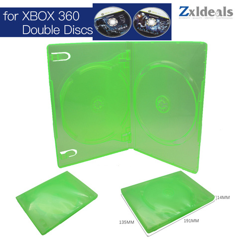 Funda de repuesto para XBOX 360, caja de repuesto de doble disco verde, 2 CD ► Foto 1/4