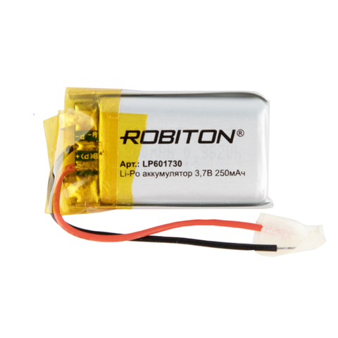 Batería de polímero Li-ion lp601730 robiton, li-pol prism con circuito de protección ► Foto 1/1