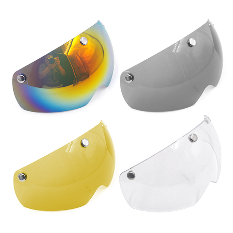 Gafas para casco de ciclismo, visera para tt mtb, casco aerodinámico, transparente, gris, amarillo, colores anti uv, accesorios ► Foto 1/6