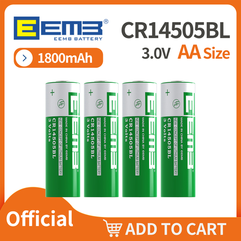 EEMB-batería de litio AA para cámara, linterna de juguete, reloj no recargable, 3,0 V, CR14505, 1800mAh ► Foto 1/6