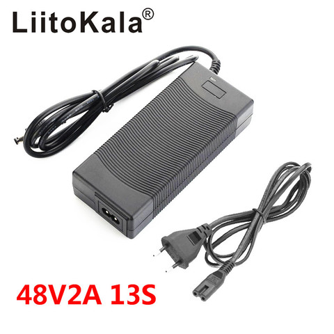 LiitoKala-cargador de batería de 48V y 2A, cargador de batería de 18650 v y 54,6 a, la presión constante está llena de autostop ► Foto 1/6