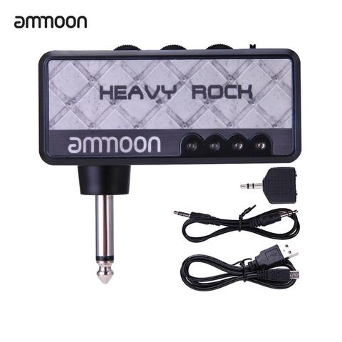 Ammoon-amplificador de guitarra eléctrica portátil, Mini auriculares, efecto de distorsión incorporado, piezas accesorios para guitarra ► Foto 1/6