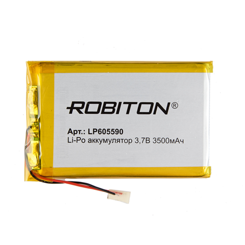 Batería de polímero Li-ion lp605590 robiton, li-pol prism con circuito de protección ► Foto 1/1