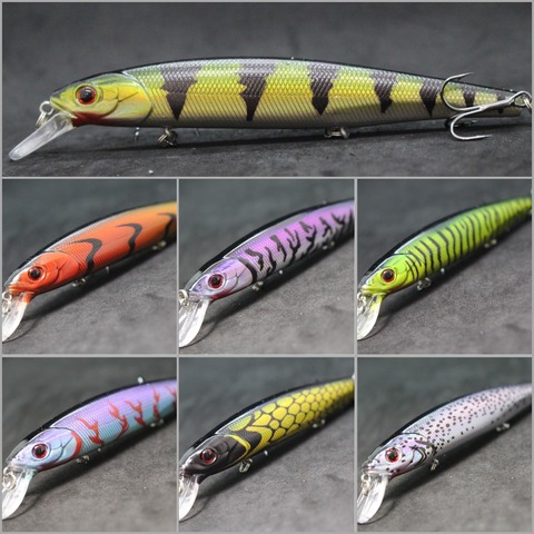 WLure 14cm 24g Minnow peso Sistema de Transferencia de tiempo de cebo duro agua del mar fresca falso señuelo de la pesca Pesca Jerkbait atraer M774 ► Foto 1/6