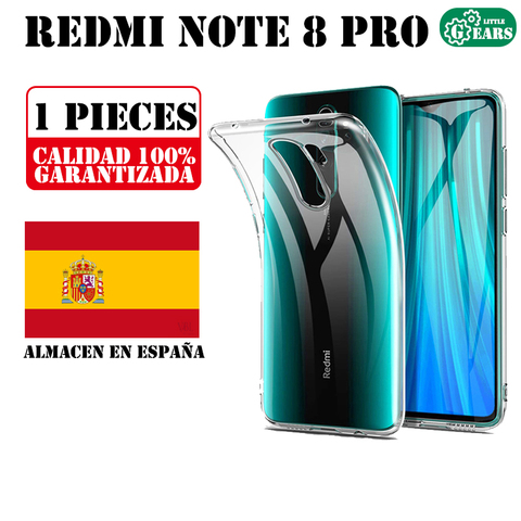 Xiaomi Redmi Note 8 Pro Funda de Silicona Transparente Ultra Delgado Proteccion AntiGolpes y Resistente Suciedad ► Foto 1/2