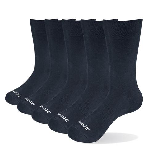 YUEDGE hombres Calcetines de fibra de bambú Anti olor cómodo tripulación negocio calcetines de vestir informales de verano delgada Calcetines para hombre tamaño de la UE 39-47 ► Foto 1/6