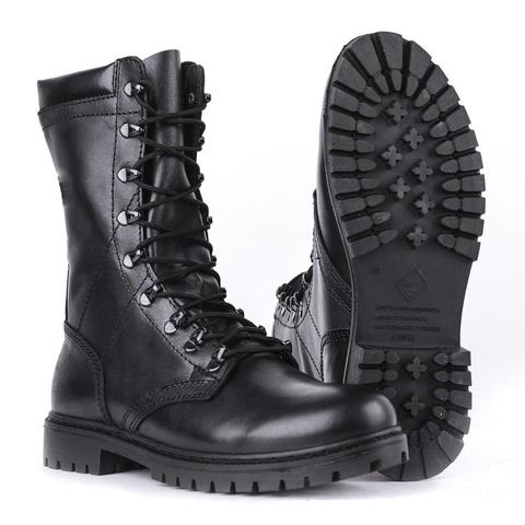 Botines de hombre militar Zapatos de cuero auténtico para hombre Botas del ejército ► Foto 1/6