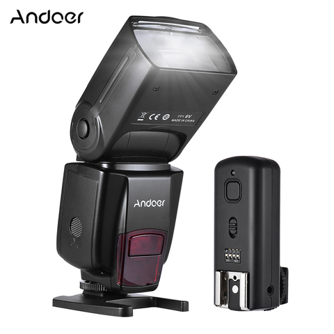 Andoer AD560 IV 2,4G inalámbrico en la Cámara esclavo Speedlite Flash Light GN50 + gatillo para Canon Nikon cámaras DSLR de Sony ► Foto 1/6