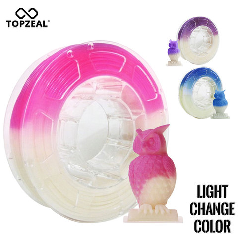 TOPZEAL PLA Light Change-filamento para impresora 3D, precisión Dimensional +/-0,05mm, carrete PLA 1KG, PLA 1,75mm para impresora 3D ► Foto 1/6