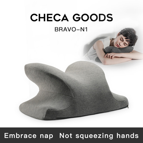 CHECA GOODS-almohada de siesta de espuma viscoelástica para escritorio, almohada de siesta para escritorio, soporte para asiento, reposacabezas, Almohada de Viaje para el cuello ► Foto 1/5