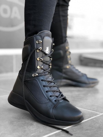 Botas de los hombres de alta único boxeador Postal Boot deporte botas casuales de los hombres zapatos antideslizantes zapatos de hombre frío bota resistente a Модные сап ► Foto 1/6